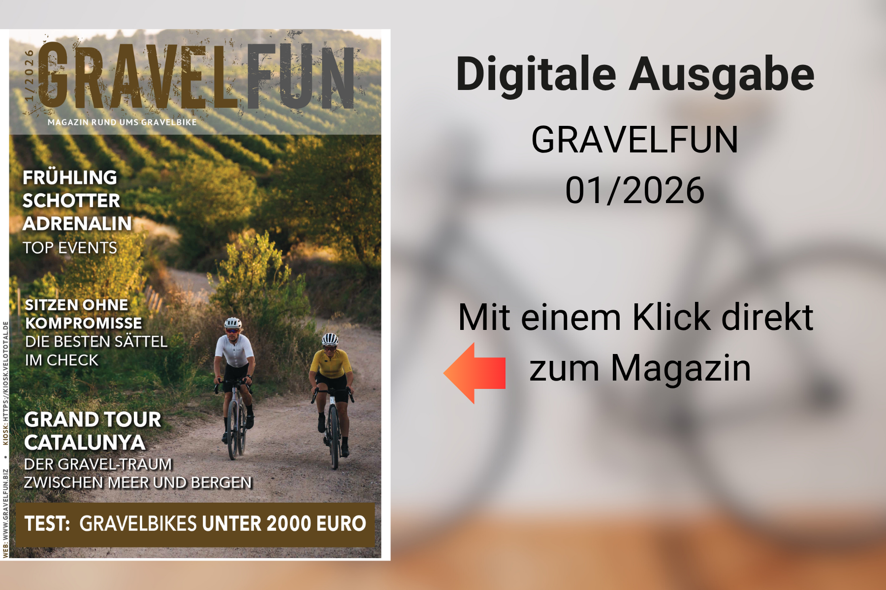 Endlich wieder Schotter unter den Stollen: Die neue GRAVELFUN 01/2026 ist da