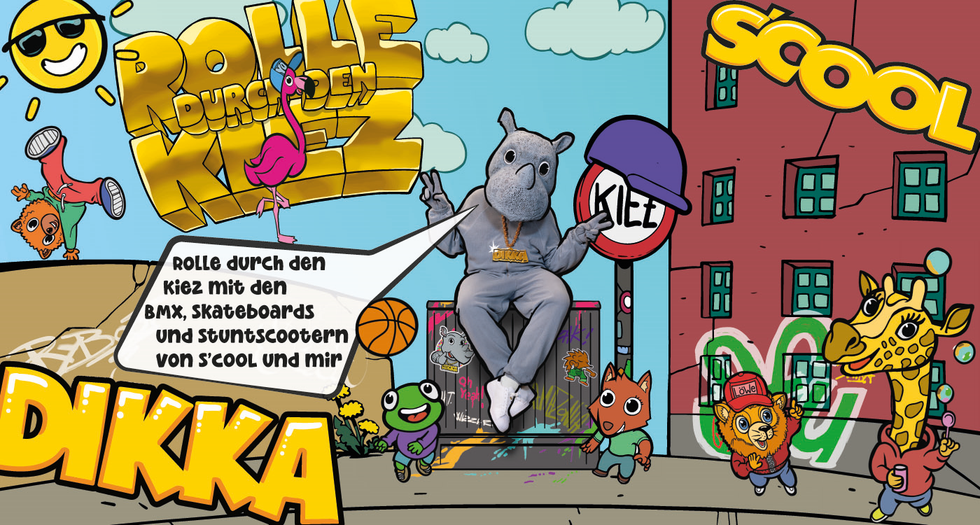 Lässig durch den Kiez rollen: Neue S’COOL Produktreihe mit Kindermusik-Star DIKKA