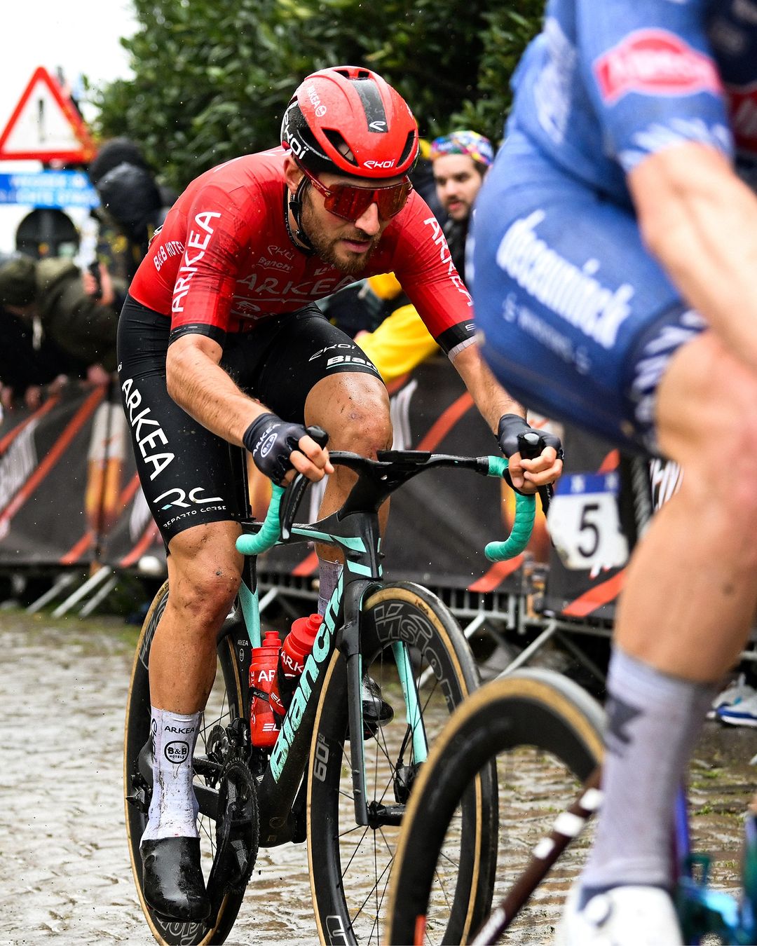 Luca Mozzato was a major protagonist at the 2024 Tour of Flanders (Credits: Getty Images)