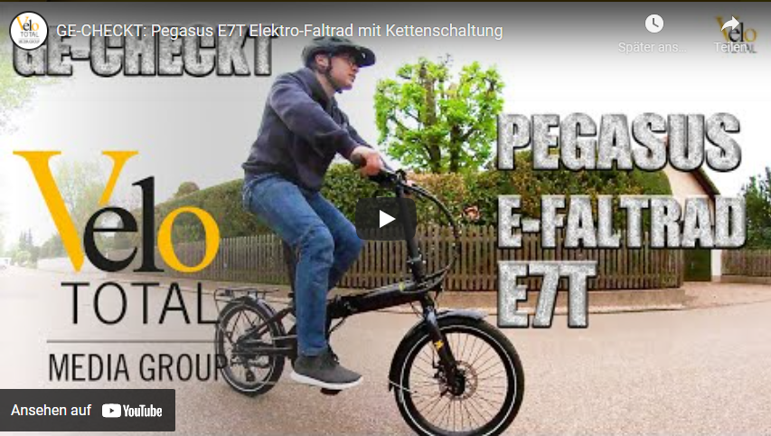 VIDEO: GE-CHECKT Pegasus E7T Elektro-Faltrad mit Kettenschaltung