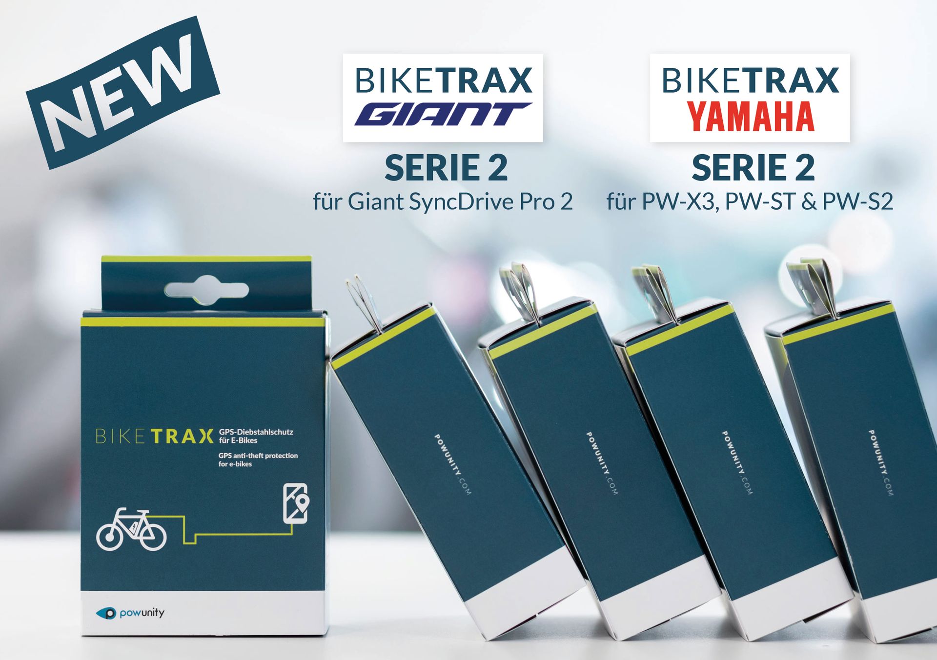 PowUnity BikeTrax für Yamaha PW-X3, PW-ST, PW-S2 und Giant Syncdrive Pro2 verfügbar
