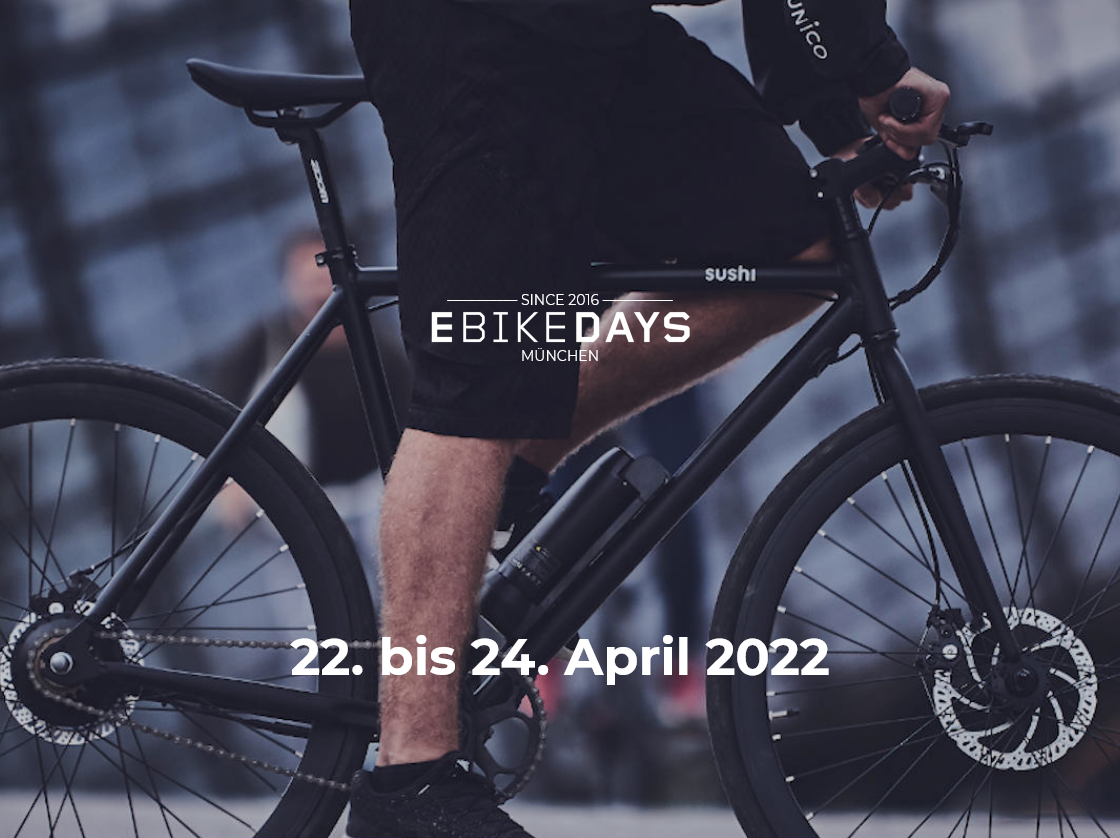 E BIKE DAYS im Olympiapark München auf 22. bis 24. April 2022 verschoben