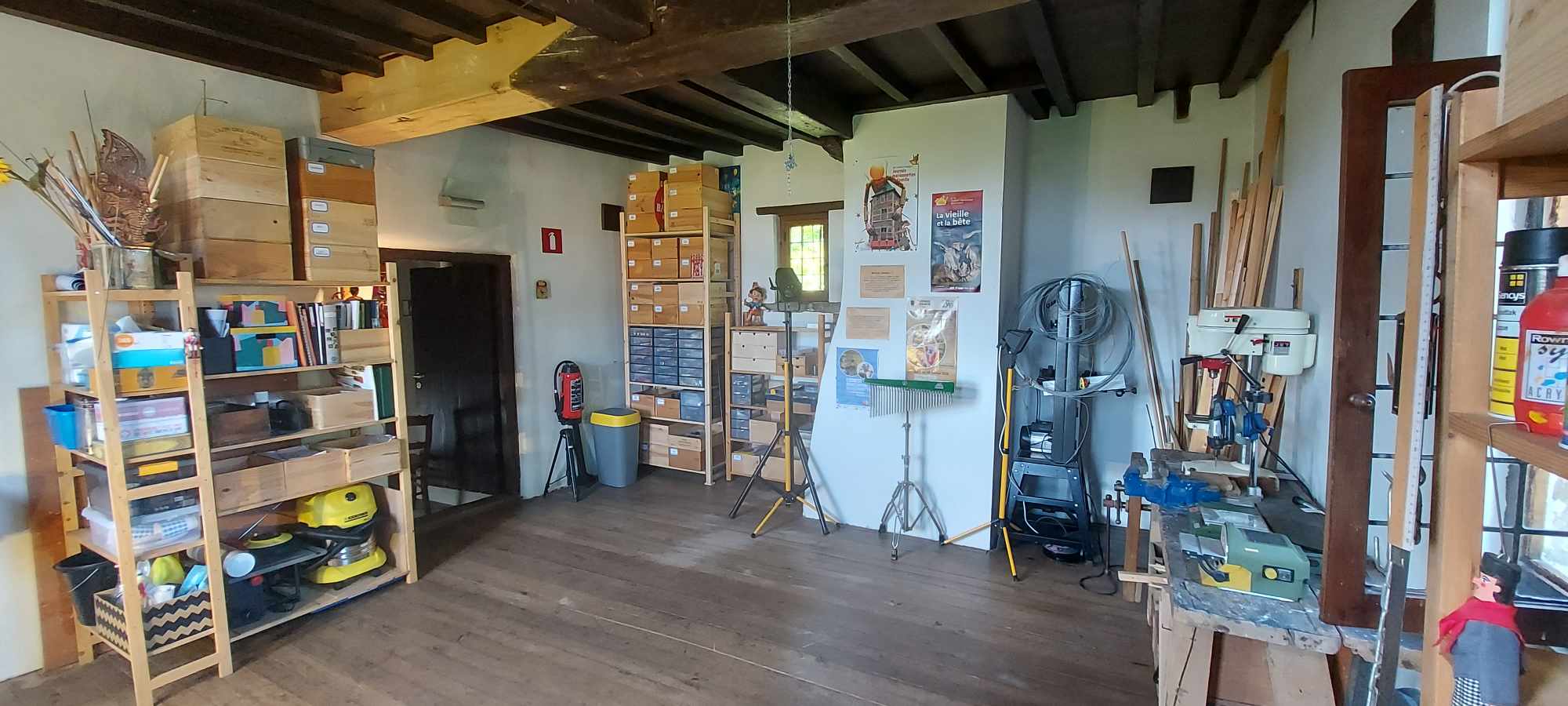 Atelier du 2ème étage à la Tour de Guet