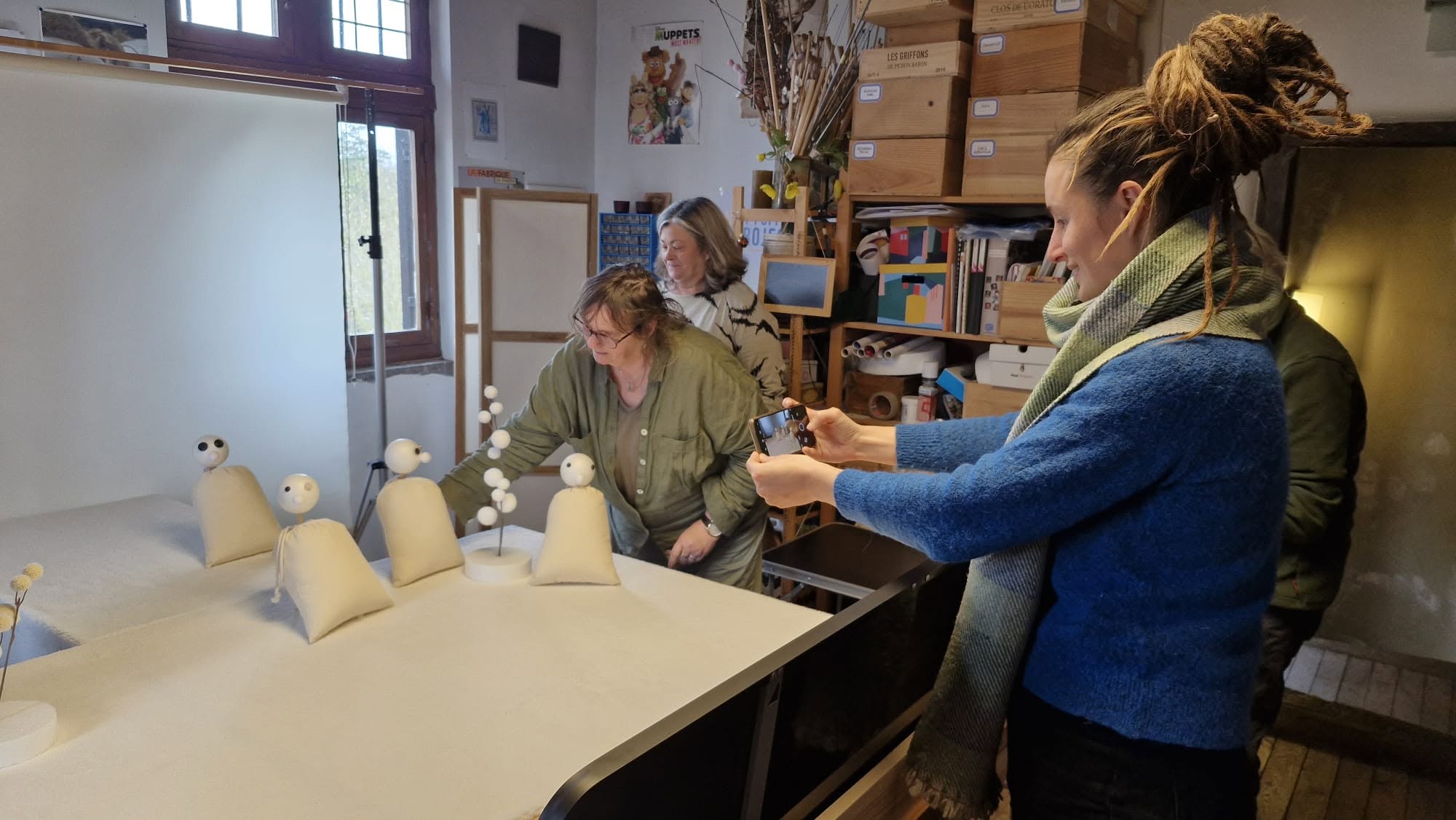 Atelier marionnette sac pour le Centre culturel de Nivelles