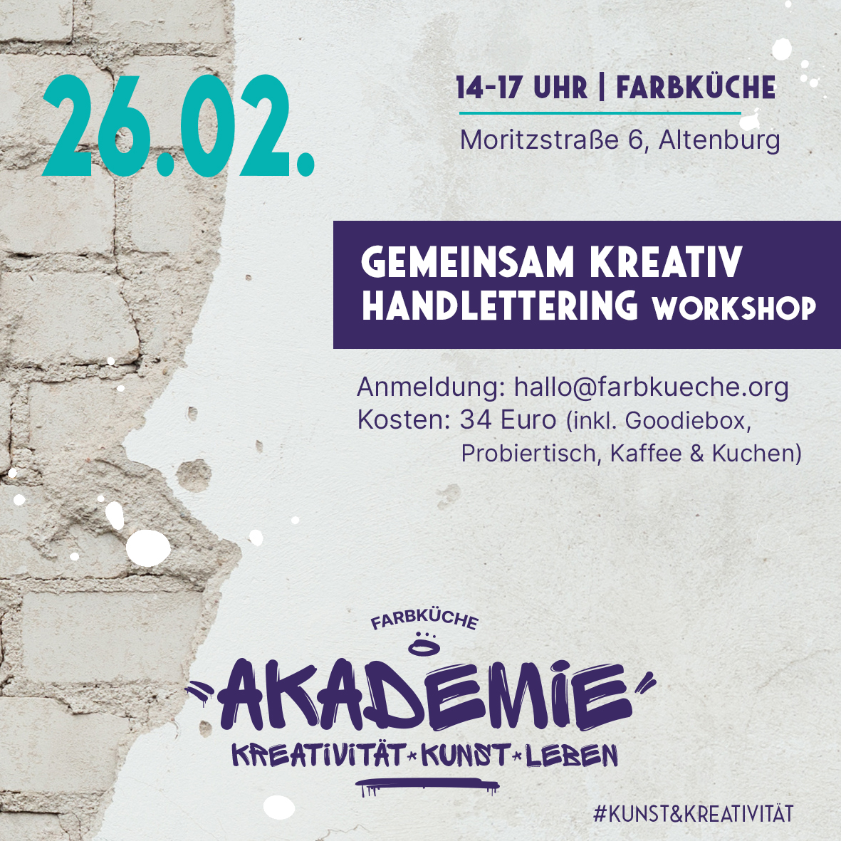 Gemeinsam kreativ - Handlettering Workshop