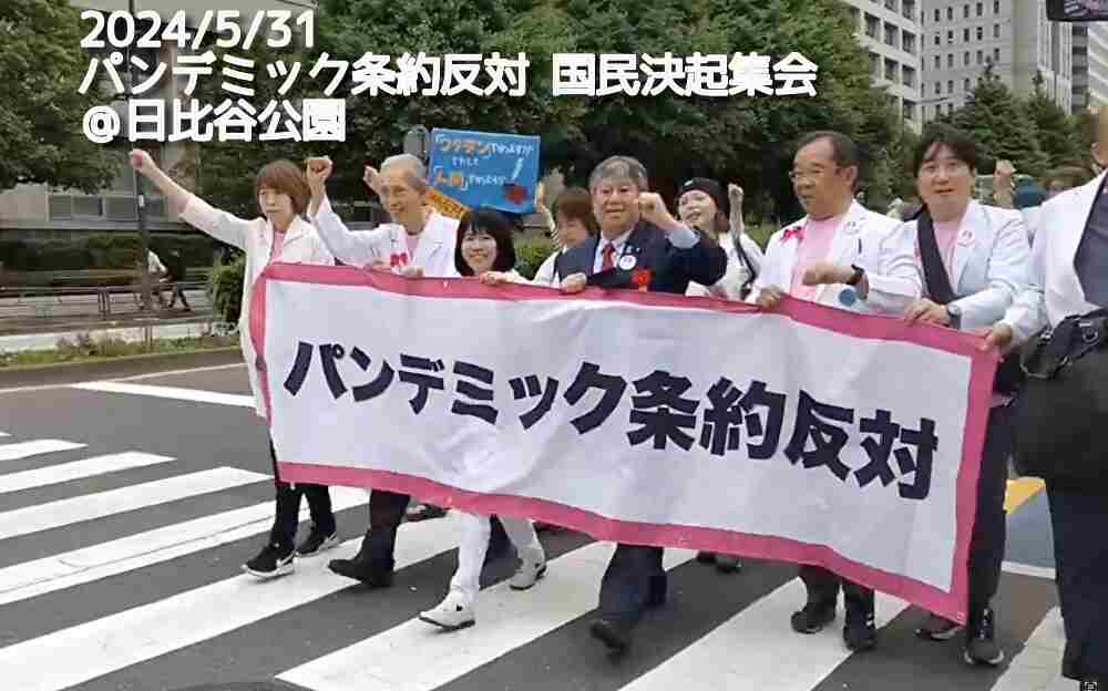 5/31パンデミック条約反対デモ＠日比谷公園