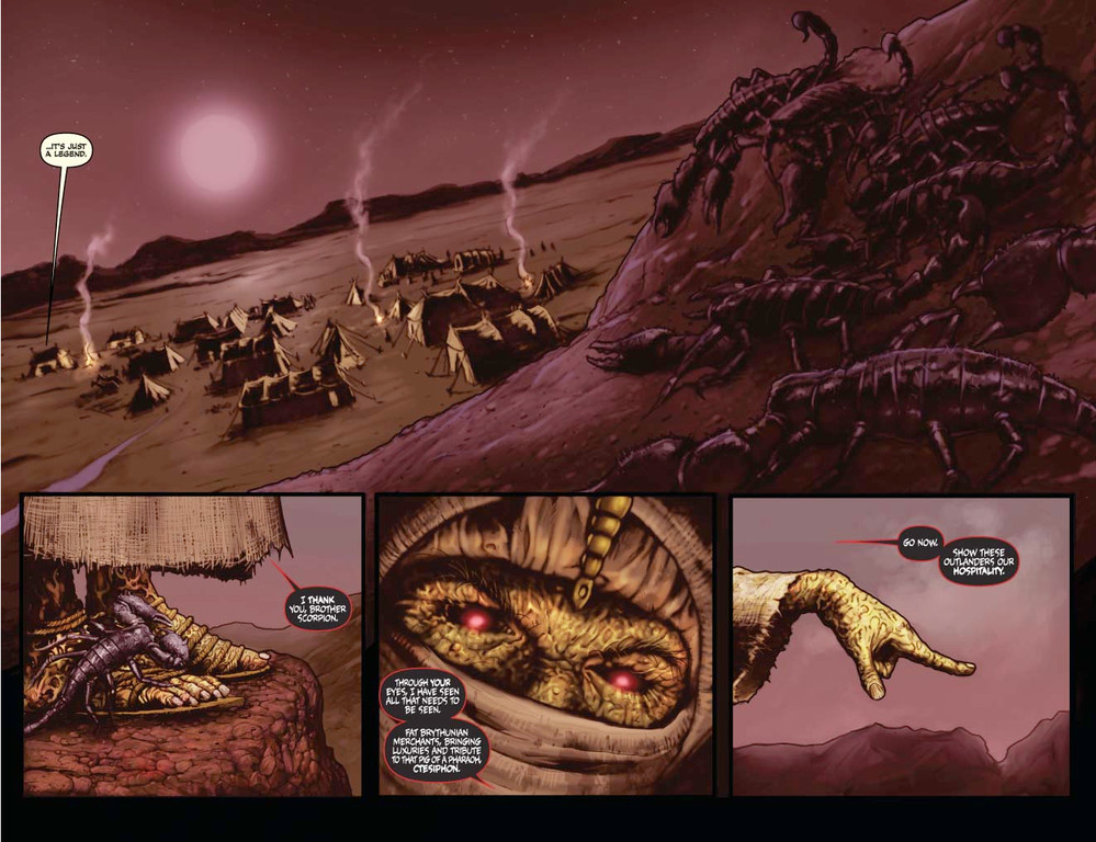 Red Sonja #60 - Pages 2-3 (Script: Trautmann / Art: Berkenkotter)