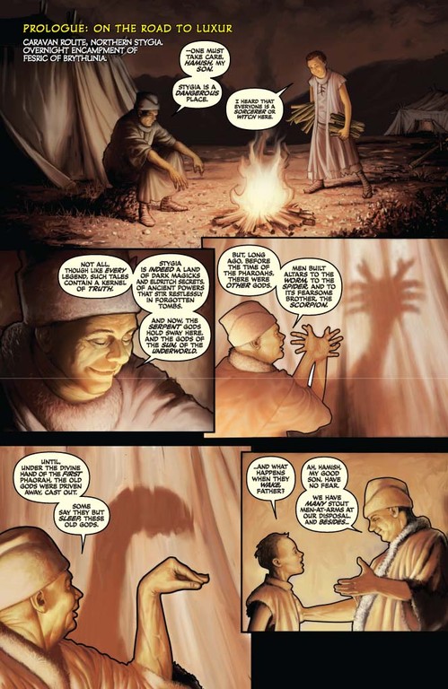 Red Sonja #60 - Page 1 (Script: Trautmann / Art: Berkenkotter)