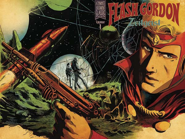 Flash Gordon: Zeitgeist #1 wraparound incentive cover by Francesco Francavilla