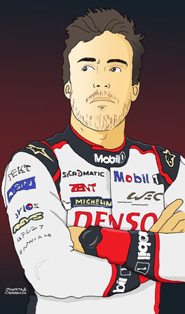 Fernando Alonso by Muneta & Cerracín
