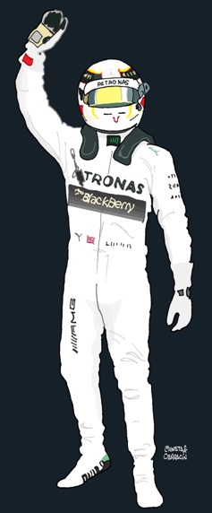 Lewis Hamilton by Muneta & Cerracín