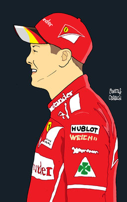 Sebastián Vettel by Muneta & Cerracín