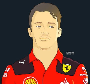 Charles Leclerc by Muneta & Cerracín
