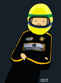 Ayrton Senna by Muneta & Cerracín