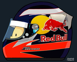Daniel Ricciardo by Muneta & Cerracín