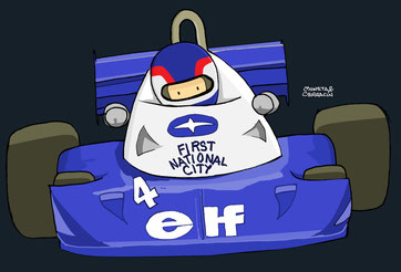 Patrick Depailler by Muneta & Cerracín