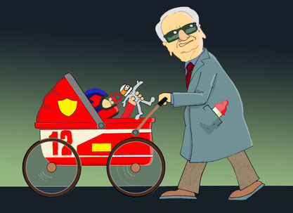 Enzo Ferrari con Gilles y Jody by Muneta & Cerracín