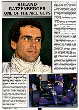 Roland Ratzenberger by Muneta & Cerracín