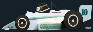 Johnny Dumfries by Muneta & Cerracín - Onyx 85B - March Cosworth
