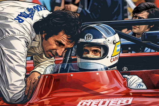 Carlos Reutemann y Tim Schenken.