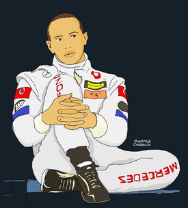 Lewis Hamilton by Muneta & Cerracín