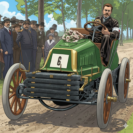 Levegh, vainqueur de Bordeaux-Périgueux-Bordeaux 1900