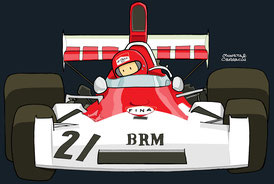 Niki Lauda - BRM P106E by Muneta & Cerracín