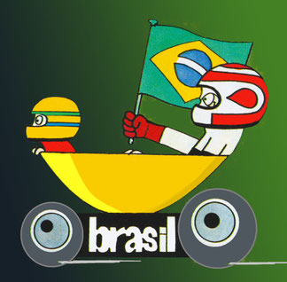 Ayrton Senna by Muneta & Cerracín