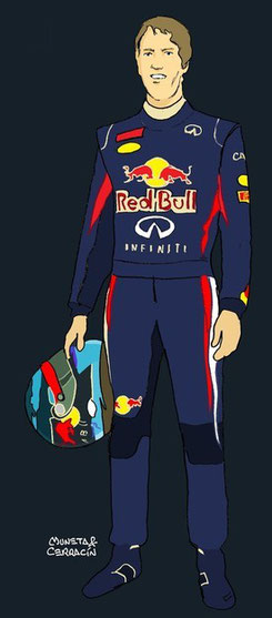 Sebastián Vettel by Muneta & Cerracín