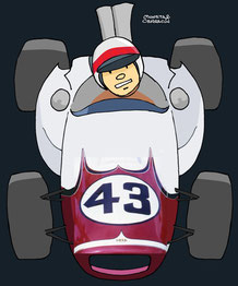 Jackie Stewart by Muneta & Cerracin - Primera victoria de Jackie Stewart en el XXXVIº Gran Premio d'Italia de 1965 en Monza