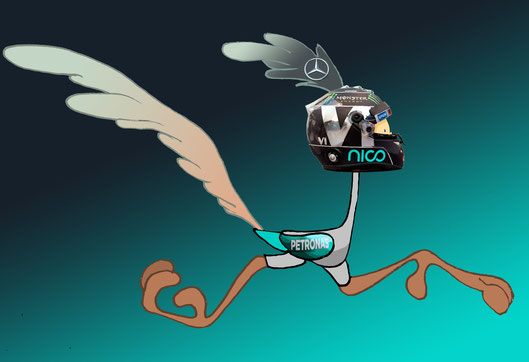 Nico "CORRECAMINOS" Rosberg by Muneta & Cerracín