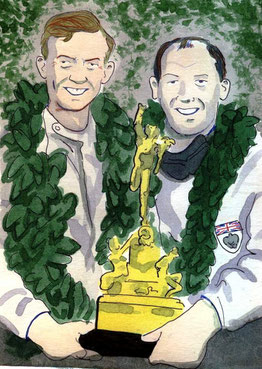 .Tony Brooks & Stirling Moss by Muneta & Cerracín