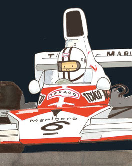 Denny Hulme by Muneta & Cerracín