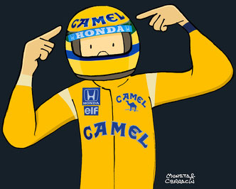 Ayrton Senna by Muneta & Cerracín