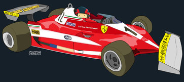 Gilles Villeneuve by Muneta & Cerracín