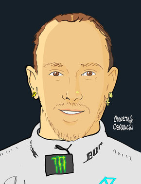 Lewis Hamilton by Muneta & Cerracín