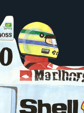 Ayrton Senna by Muneta & Cerracín