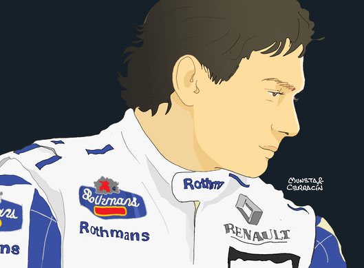 Ayrton Senna by Muneta & Cerracín