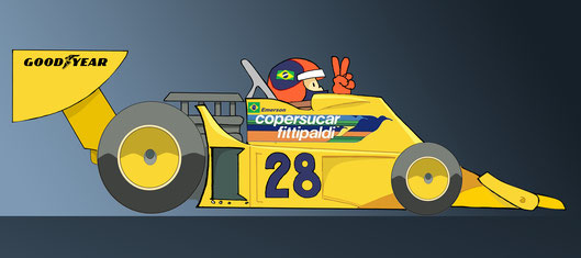 Emerson Fittipaldi con su Copersucar by Muneta & Cerracín