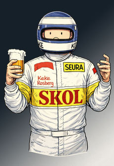 Keke Rosberg by Muneta & Cerracín