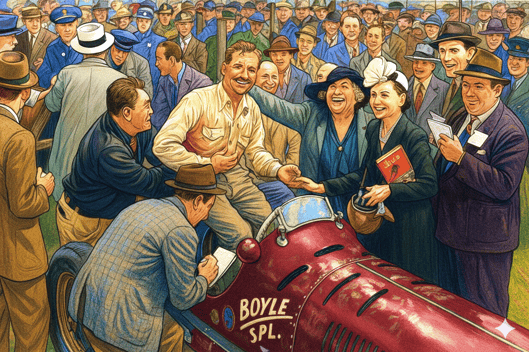 1939 Wilber Shaw Victory Lane