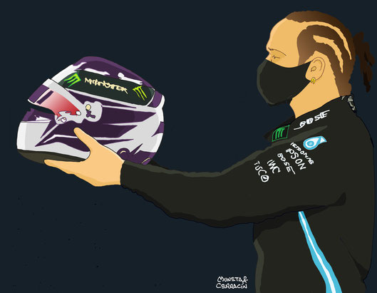 Lewis Hamilton by Muneta & Cerracín