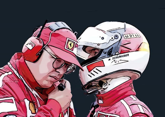 Ross Brawn & Michael Schumacher
