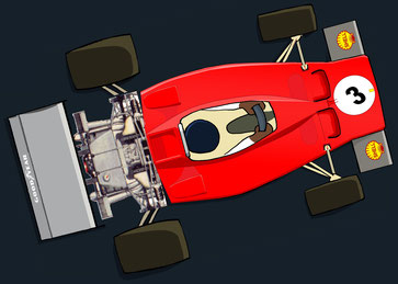 Jacques Bernard Ickx y su Ferrari 312B 3by Muneta & Cerracín