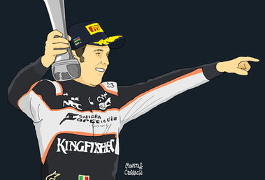Sergio Perez by Muneta & Cerracín