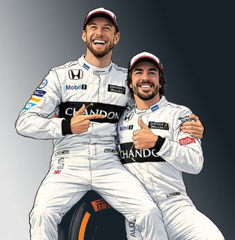 fernando alonso y jenson button