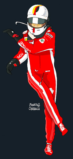Sebastián Vettel by Muneta & Cerracín 