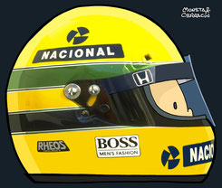 Ayrton Senna by Muneta & Cerracín