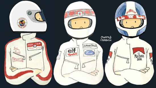 Rindt, Stewart & Beltoise by Muneta & Cerracín