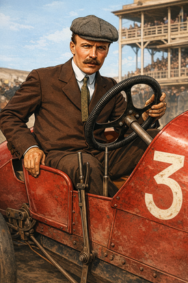 Maurice Farman con su Panhard